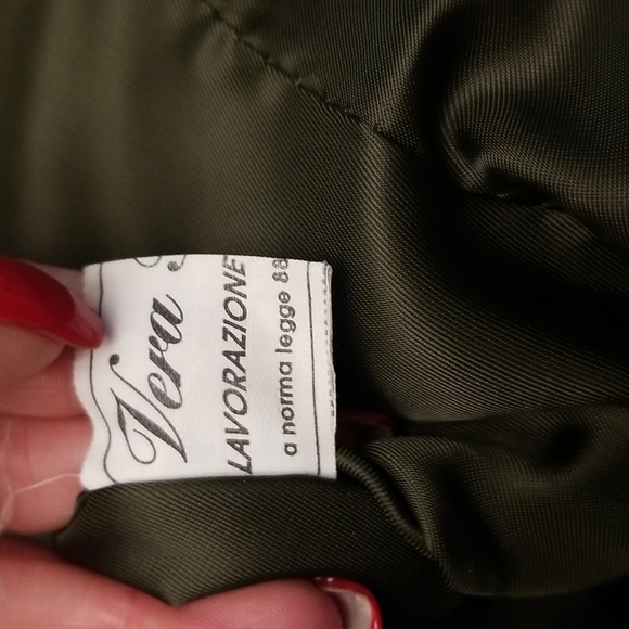 PELLE quality leather green jacket - Picture 13 of 16